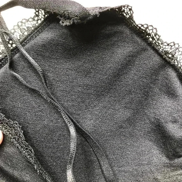 George Bralette Lace  Trim Black Size Medium - Picture 14 of 16